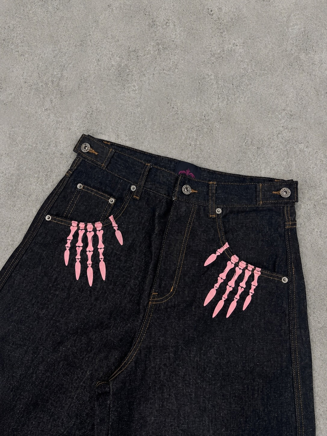 (預訂) 9090Girl Bone Heart Denim Pants (7-14個工作天到貨)
