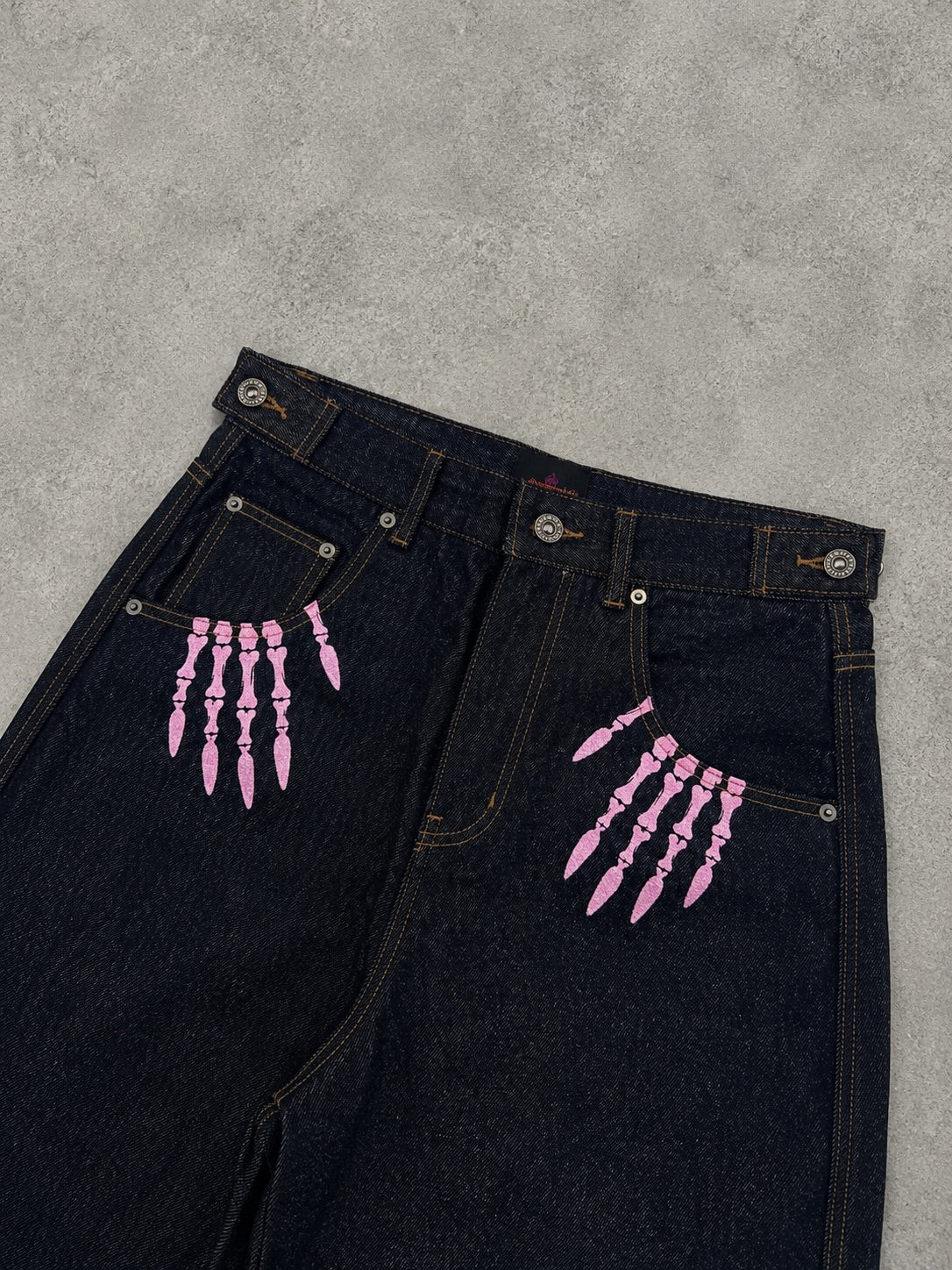 (預訂) 9090Girl Bone Heart Denim Pants (7-14個工作天到貨)