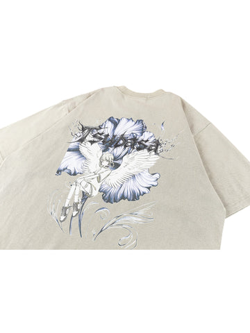 Tsubasa WASHED TRAINEE ANGEL T-SHIRT (Miu)