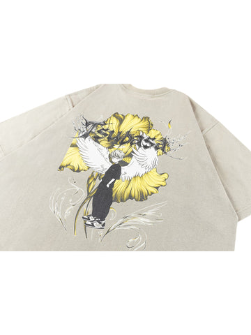 Tsubasa WASHED TRAINEE ANGEL T-SHIRT (TSUBASA)