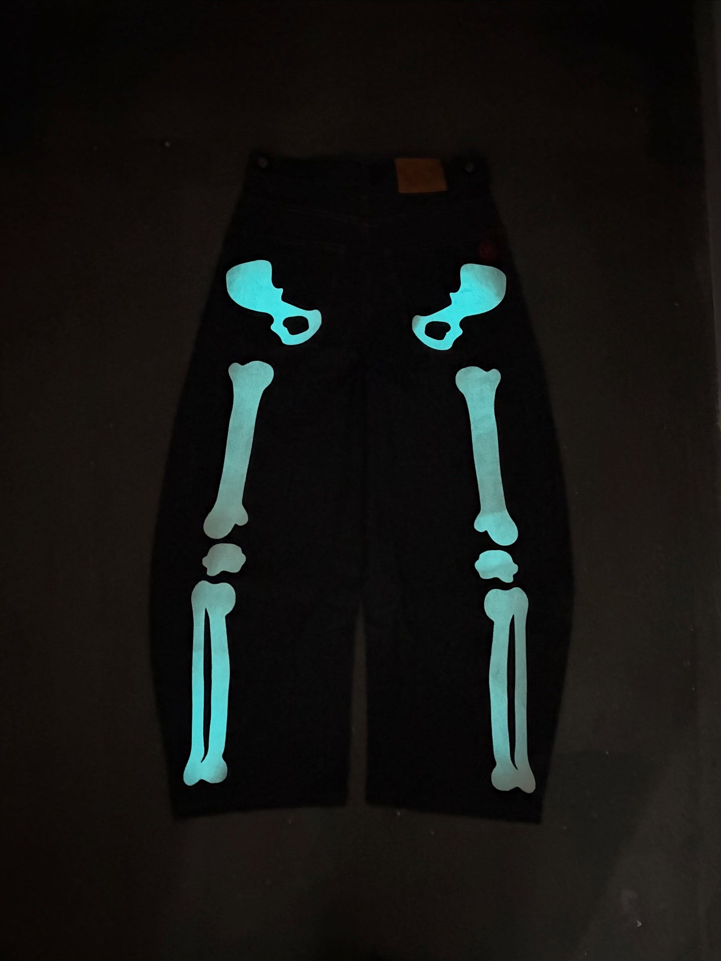 (預訂) 9090 Bone Hand Denim Pants 26FW *Glow in the dark (發售後7-14個工作天到貨）
