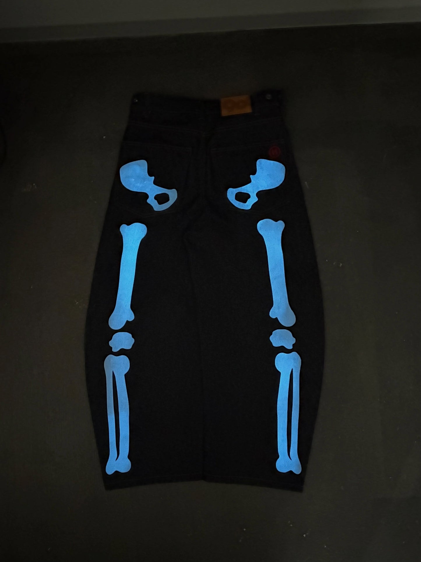 (預訂) 9090 Bone Hand Denim Pants 26FW *Glow in the dark (發售後7-14個工作天到貨）