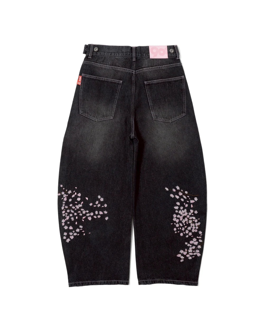 (預訂) 9090 Sakura Embroidered Slub Denim Buggy Pants ❌3/7 19:00截單 (發售後7-14個工作天到貨)