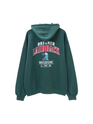 RED CAP GIRL Back Print Laid Back 1997 Hoodie