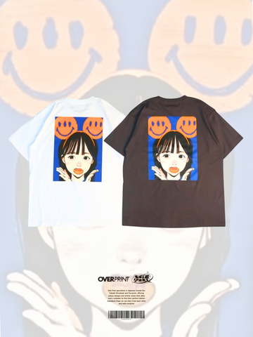 Over Print Pop Art Tee Ver:24 (ORANGE ICONIC)