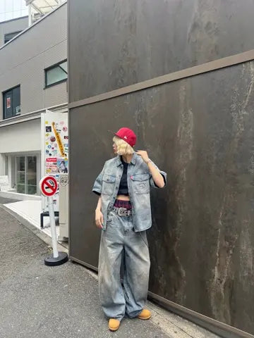 9090 King Logo Buggy Pants