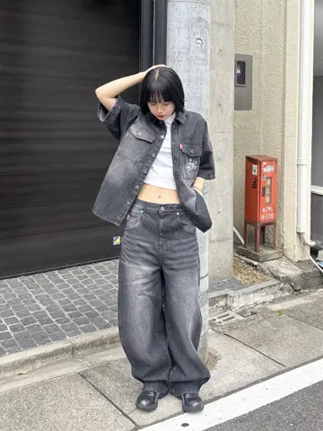 9090 King Logo Buggy Pants