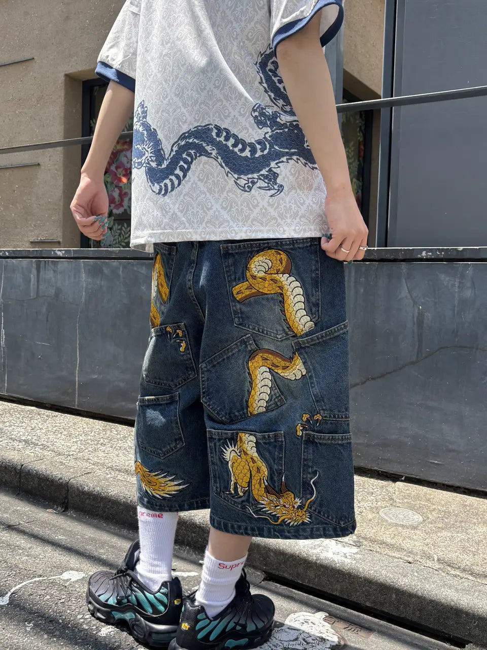9090 x DEATH "56" SENTENCE Dragon Jorts