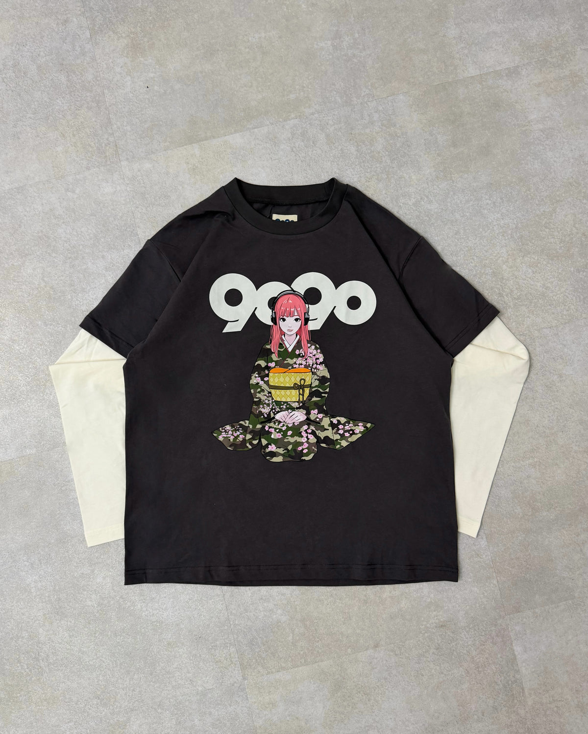 (預訂) 9090 x Backsideworks Layered L/S Tee (發售後7-14個工作天到貨)