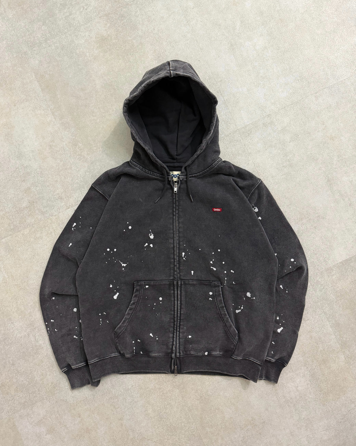 (預訂) 9090 x Backsideworks Painted Zip Hoodie (發售後7-14個工作天到貨)