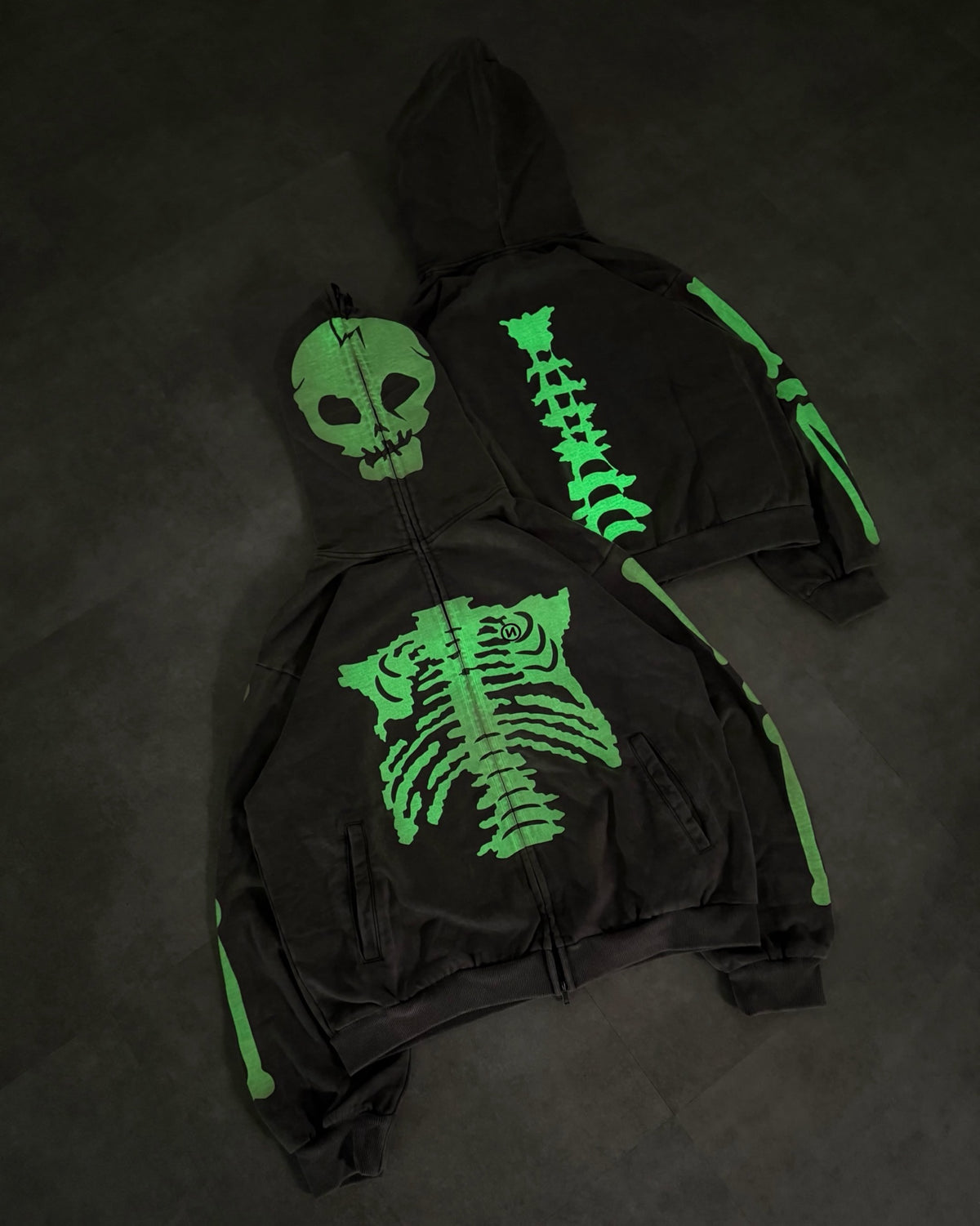 (預訂) 9090 Glow Bone Full Zip Hoodie (發售後7-14個工作天到貨)