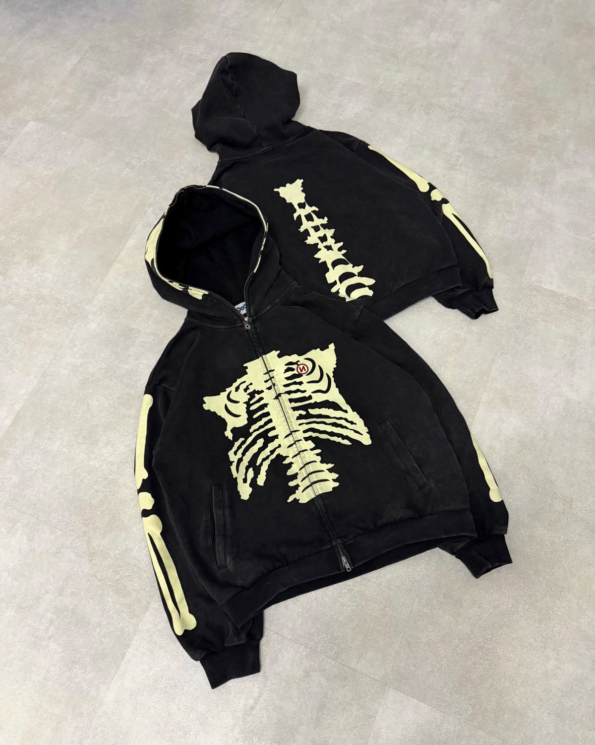 (預訂) 9090 Glow Bone Full Zip Hoodie (發售後7-14個工作天到貨)