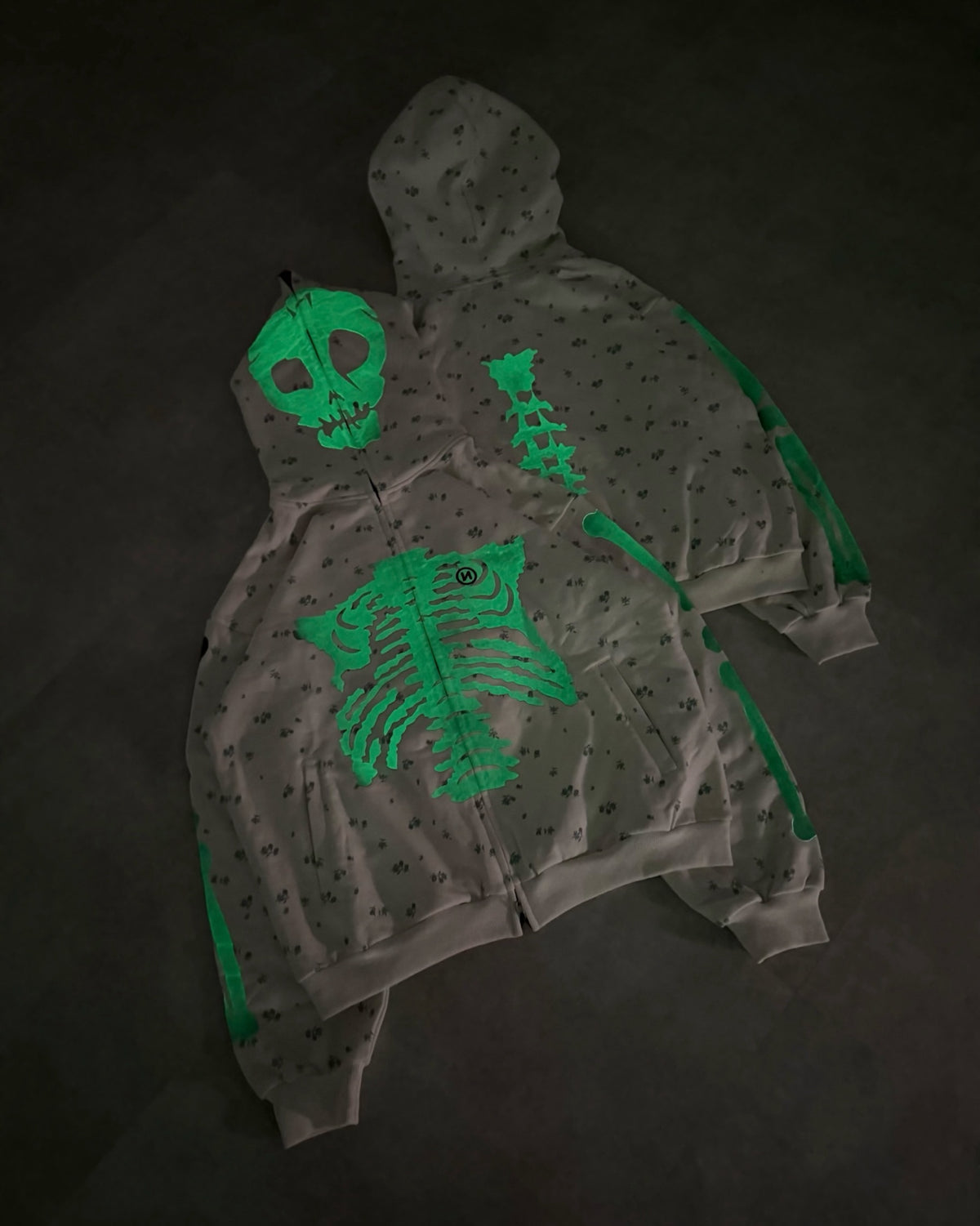 (預訂) 9090 Glow Bone Full Zip Hoodie (發售後7-14個工作天到貨)
