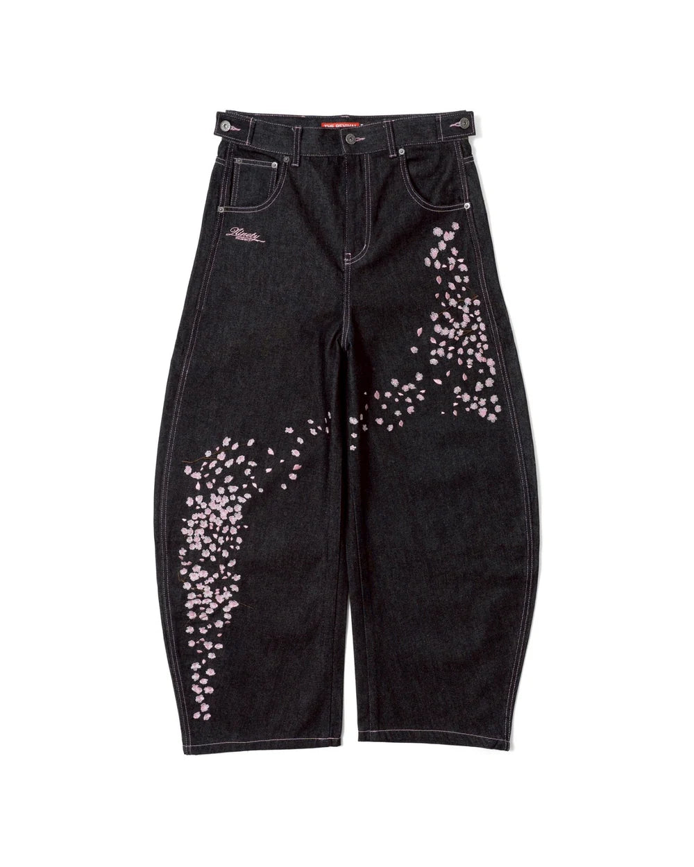 (預訂) 9090 Sakura Embroidered Slub Denim Buggy Pants ❌3/7 19:00截單 (發售後7-14個工作天到貨)