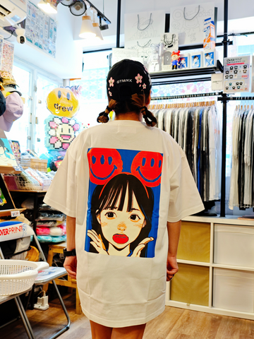 Over Print Pop Art Tee Ver:24 (ORANGE ICONIC)