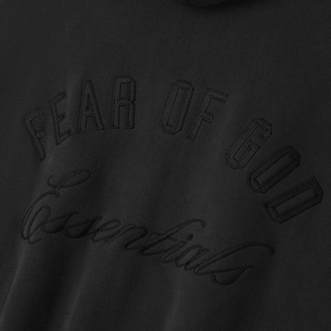 FOG Essentials SS26 Embroidered Zip Hoodie (Black)