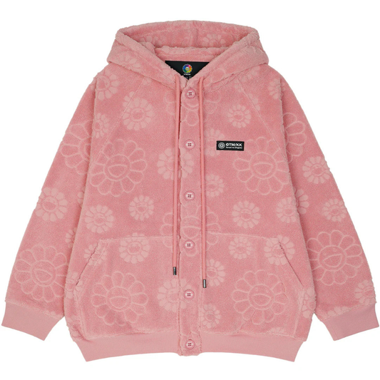 Takashi Murakami Flower Jacquard Pile Jacket (Pink)