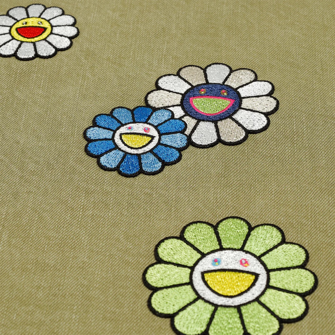 村上隆 Takashi Murakami Murakami Flowers Embroidery Patch Cotton Shirts