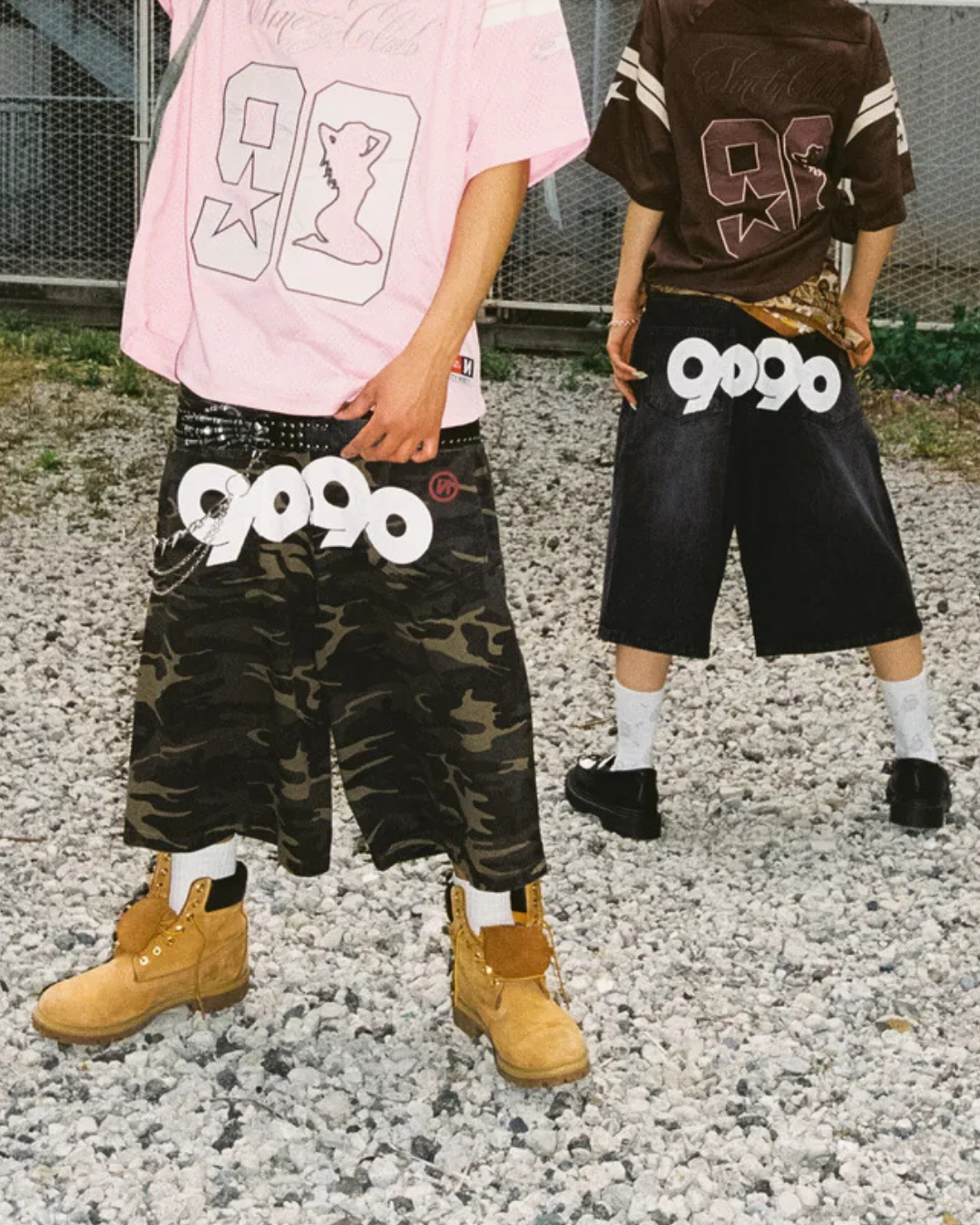9090 OG Logo Painted Buggy Jorts
