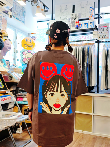 Over Print Pop Art Tee Ver:24 (ORANGE ICONIC)