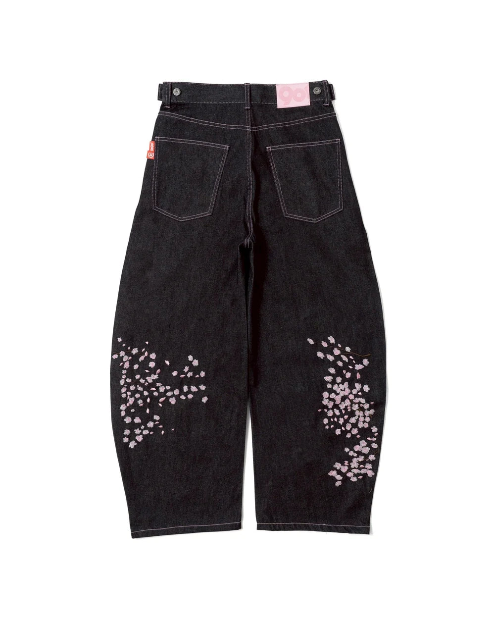 (預訂) 9090 Sakura Embroidered Slub Denim Buggy Pants ❌3/7 19:00截單 (發售後7-14個工作天到貨)