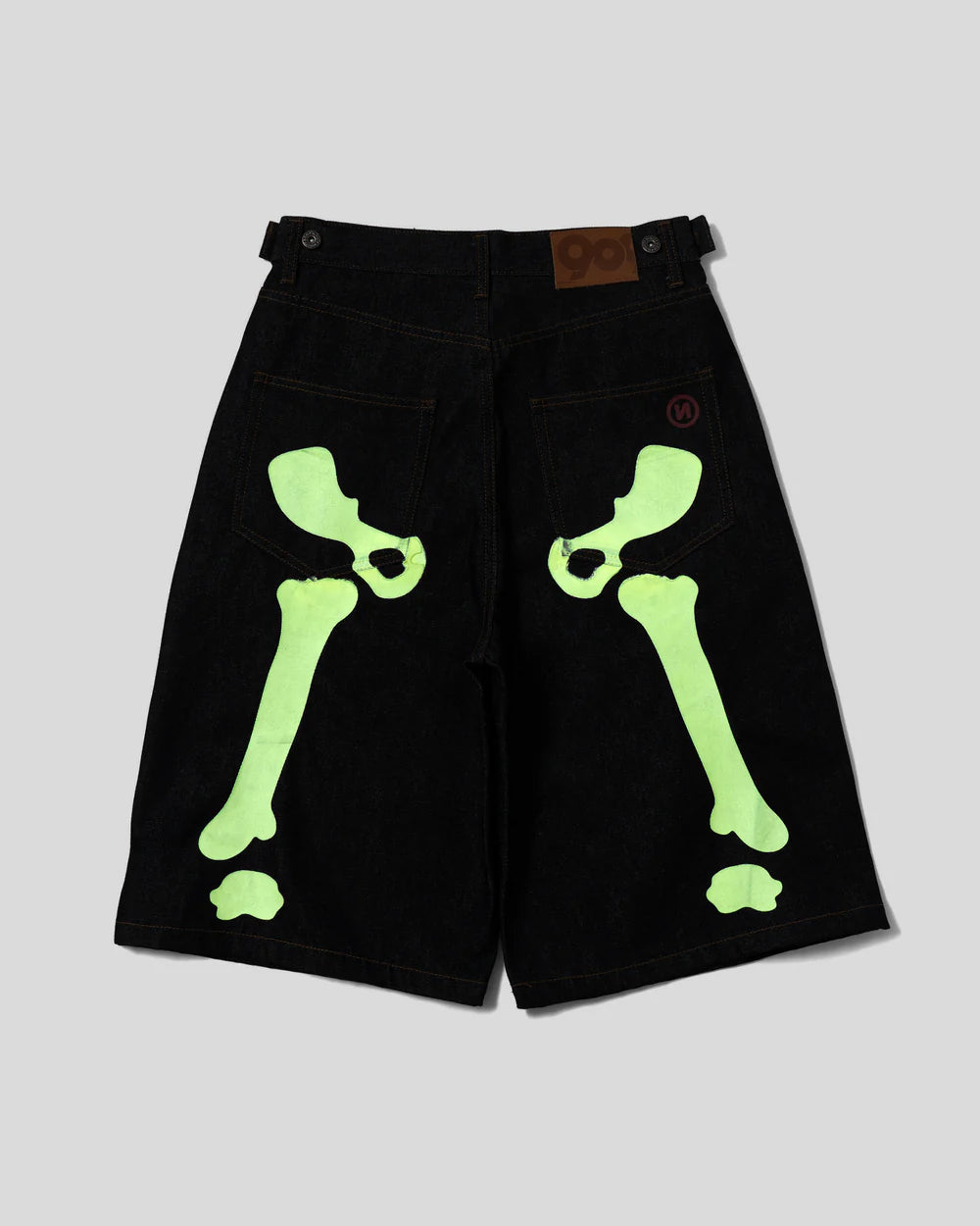 9090 Bone Hand Denim Jorts