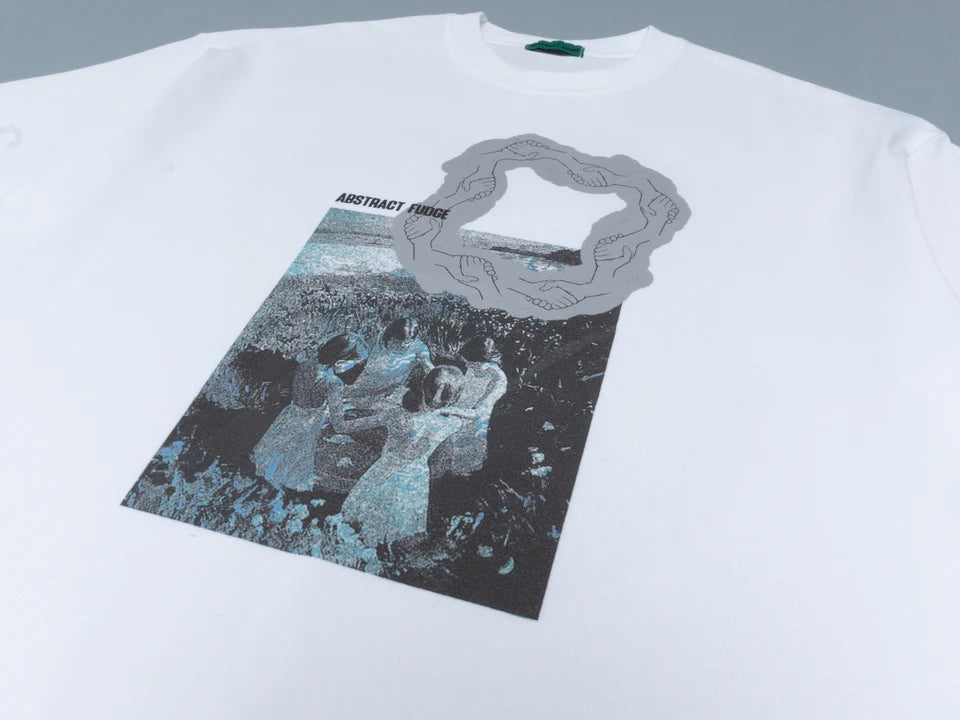 Abstract Fudge Circle Tee (White)