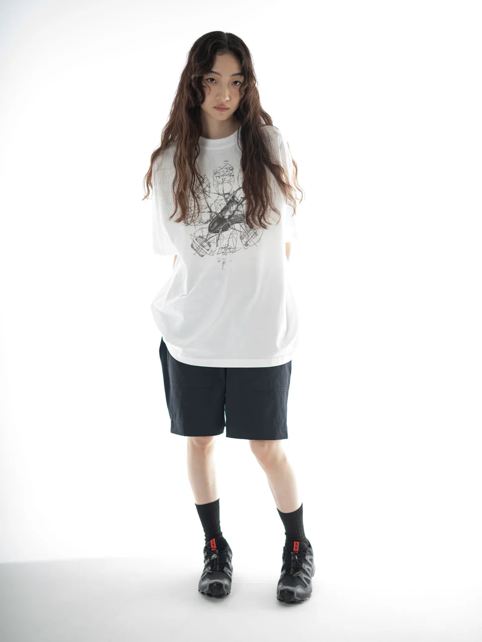 Abstract Fudge Beetle Tee (White)