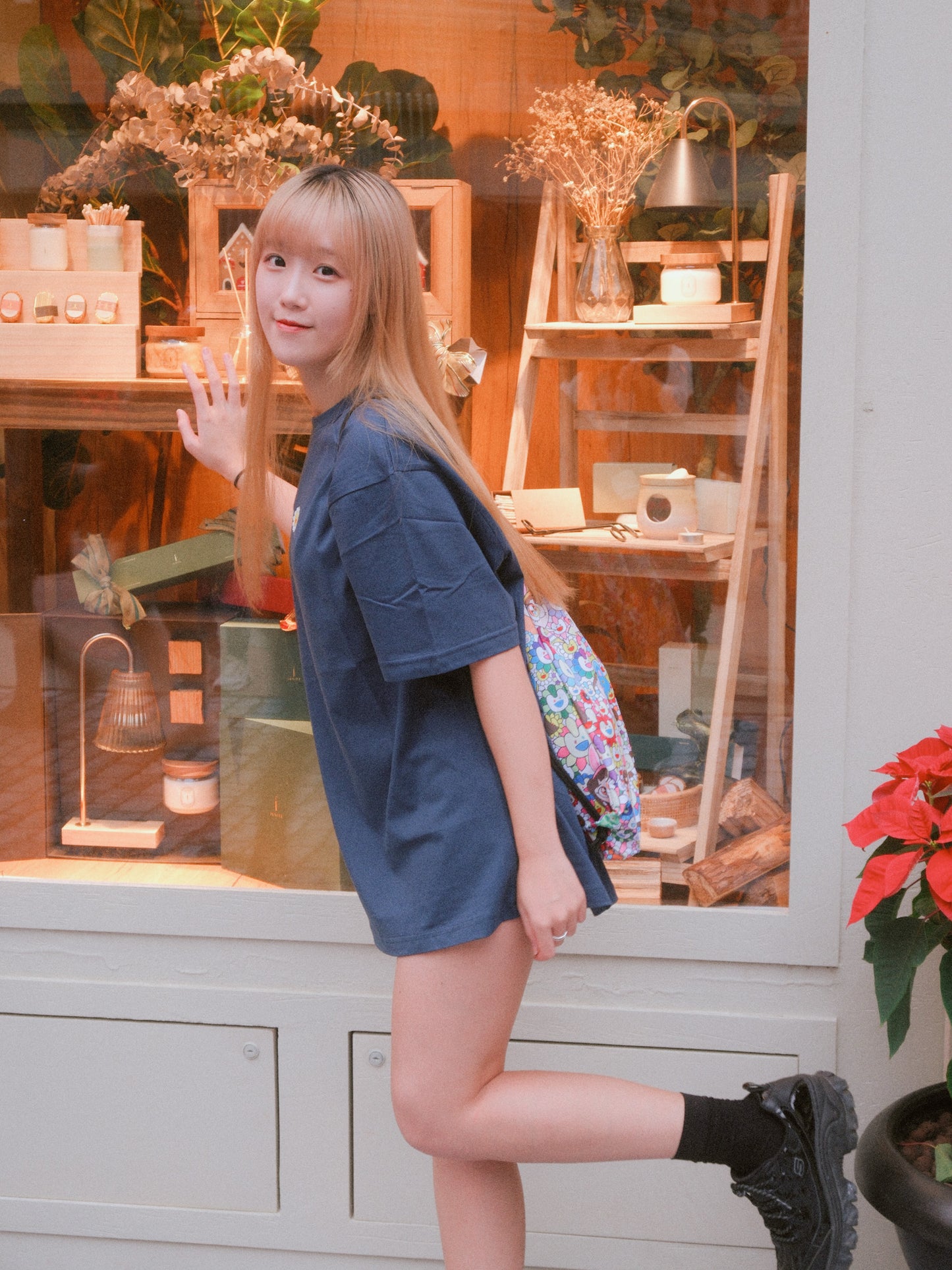 NewJeans x Murakami T-shirt (Navy)