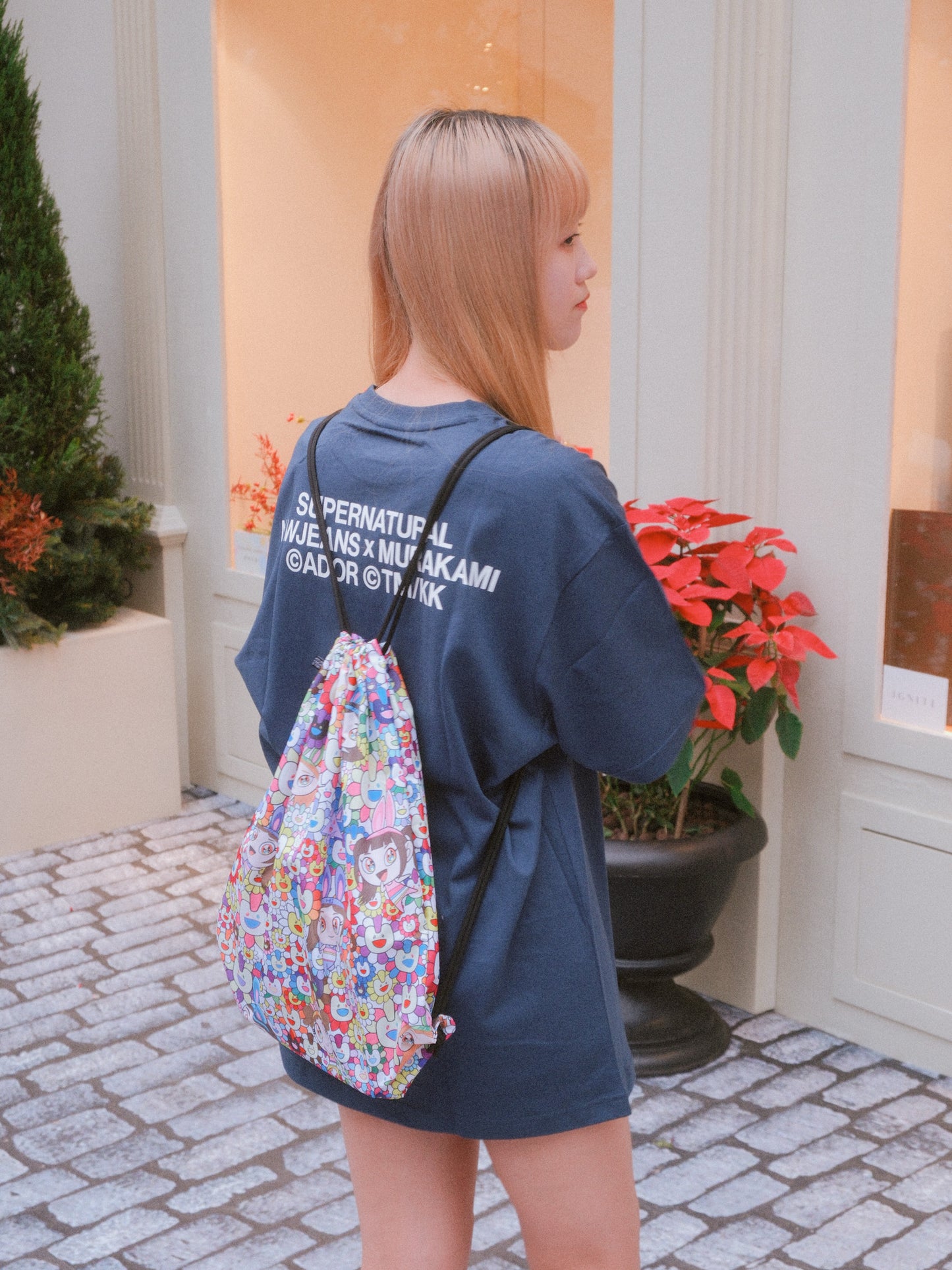 NewJeans x Murakami T-shirt (Navy)