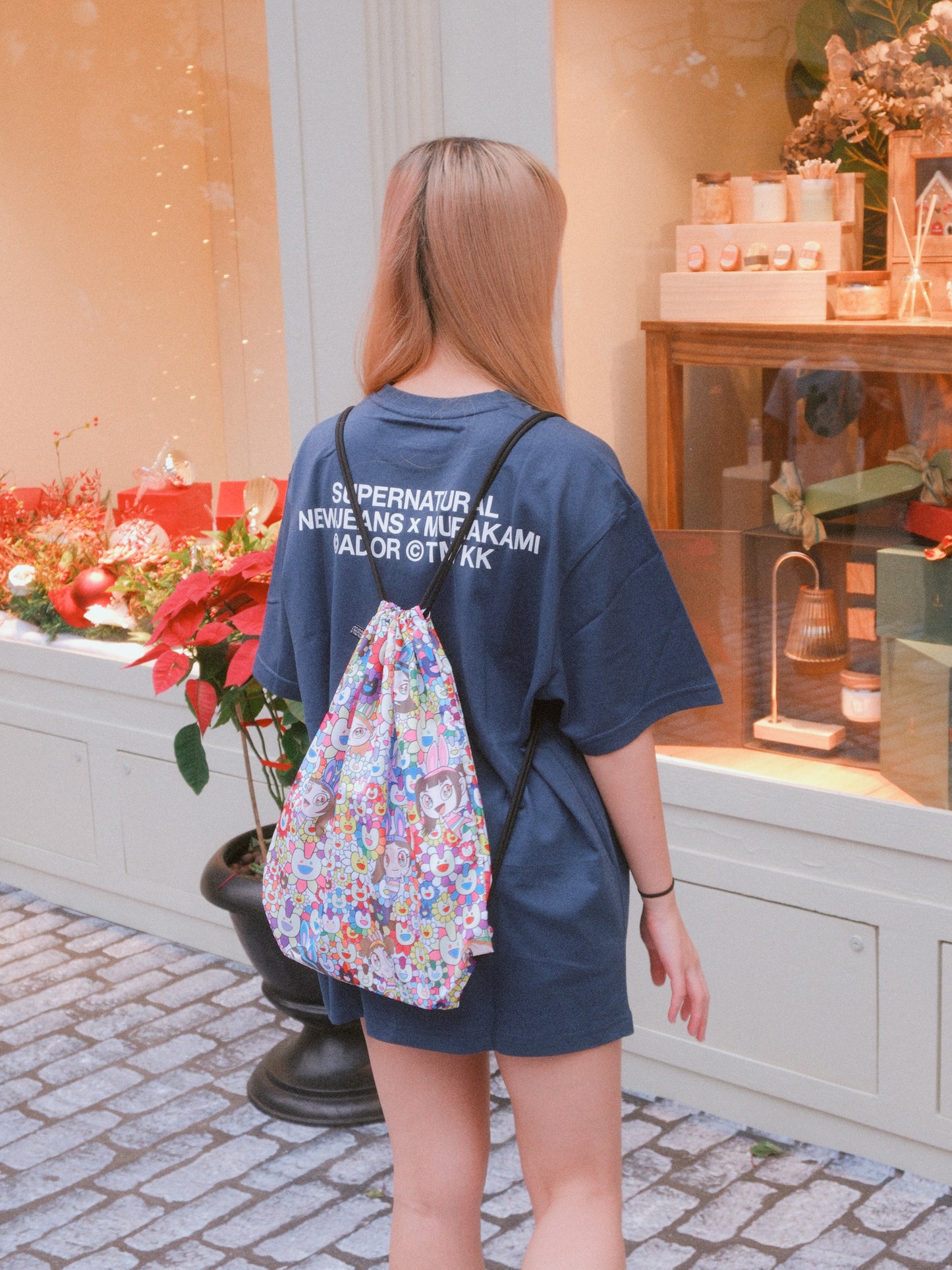 NewJeans x Murakami T-shirt (Navy)