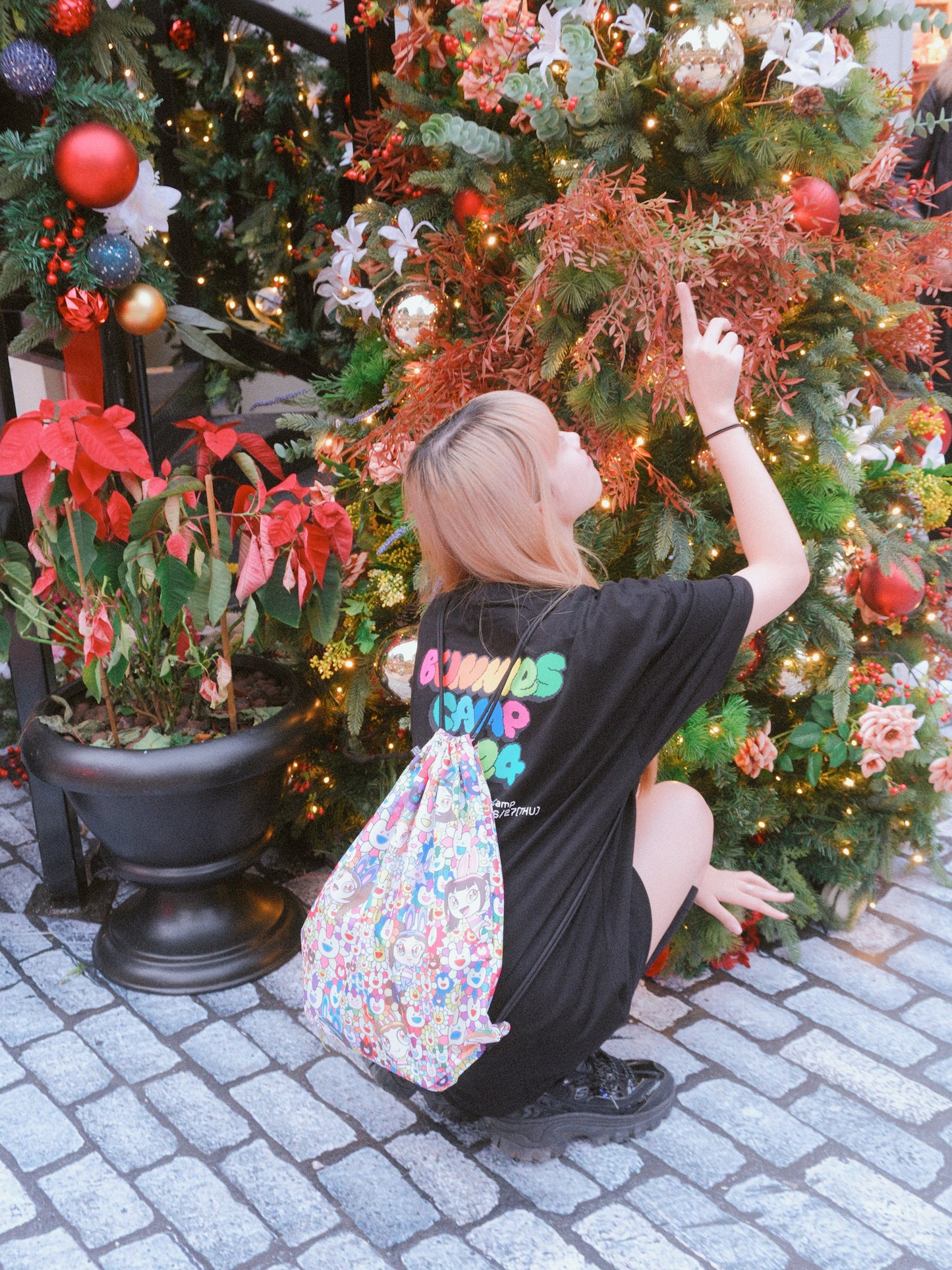 NewJeans x Murakami T-shirt (Navy)