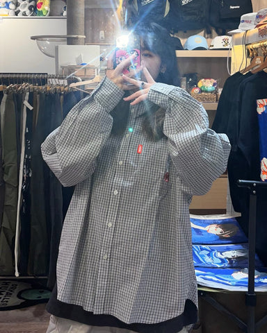 9090 N Logo Check Long Shirt