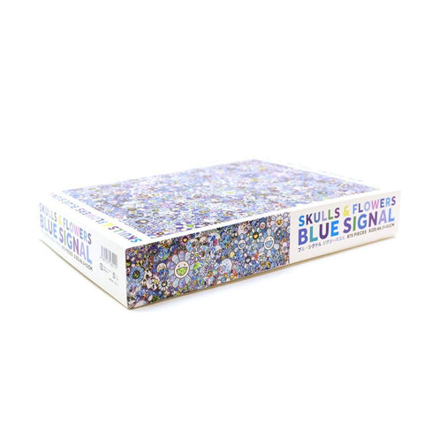 Kaikaikiki Skull & Flower Blue Signal Jigsaw Puzzle (875Pic)