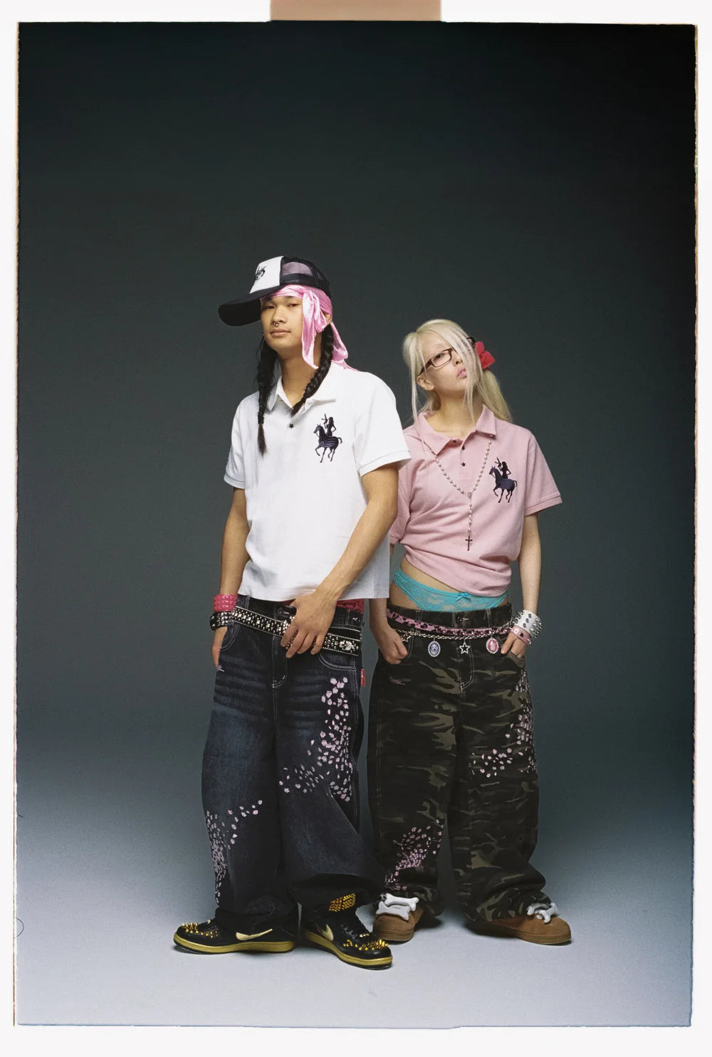 (預訂) 9090 Sakura Embroidered Slub Denim Buggy Pants ❌3/7 19:00截單 (發售後7-14個工作天到貨)