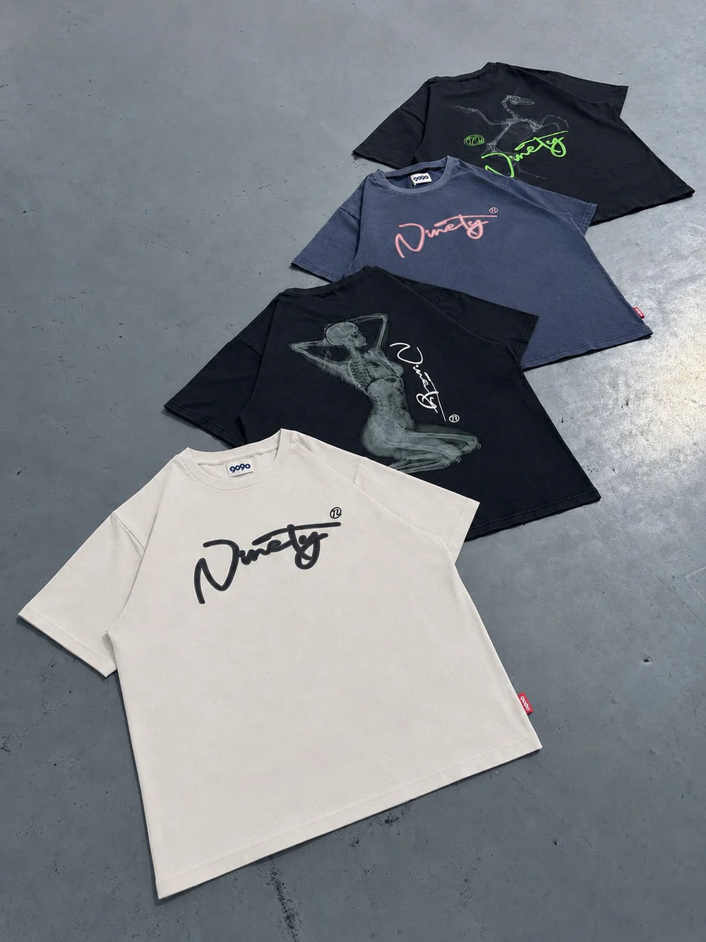 (預訂) 9090 Ninety X-ray Bone Graphic Tee *Glow in the dark (約7-14個工作天到貨)
