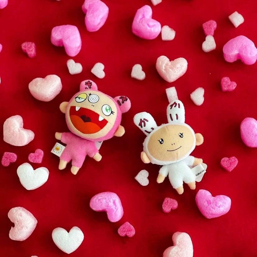 村上隆 Takashi Murakami Kaikai and Kiki Plush Keychain