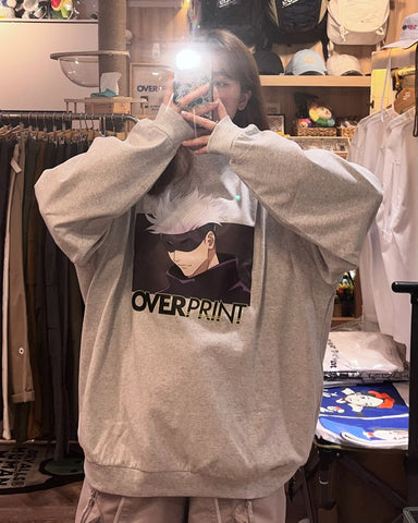 over print (オーバープリント) x 呪術廻戦 Sweatshirts like L/S Tee