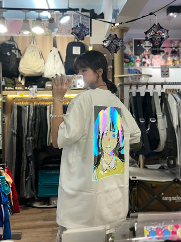 Over print Pop Art Tee Ver:18 *Aurora Reflector (White)