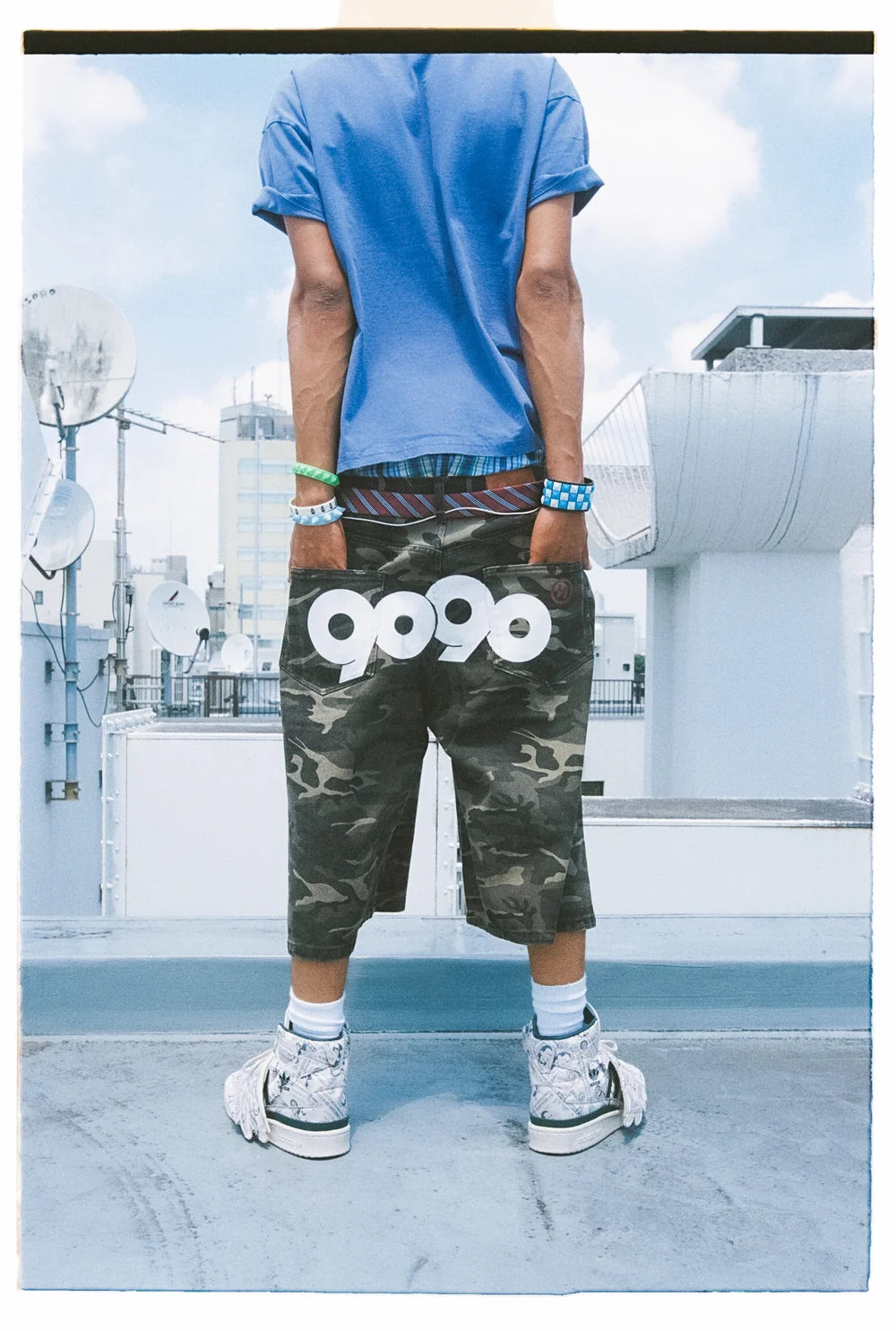 9090 OG Logo Painted Buggy Jorts