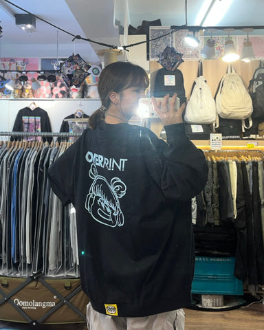 Over print Zerozerohero Don't Copy Me Sweatshirts Like L/S Tee