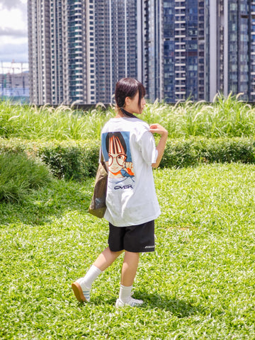 Over print Pop Art Tee Ver:16 (White)