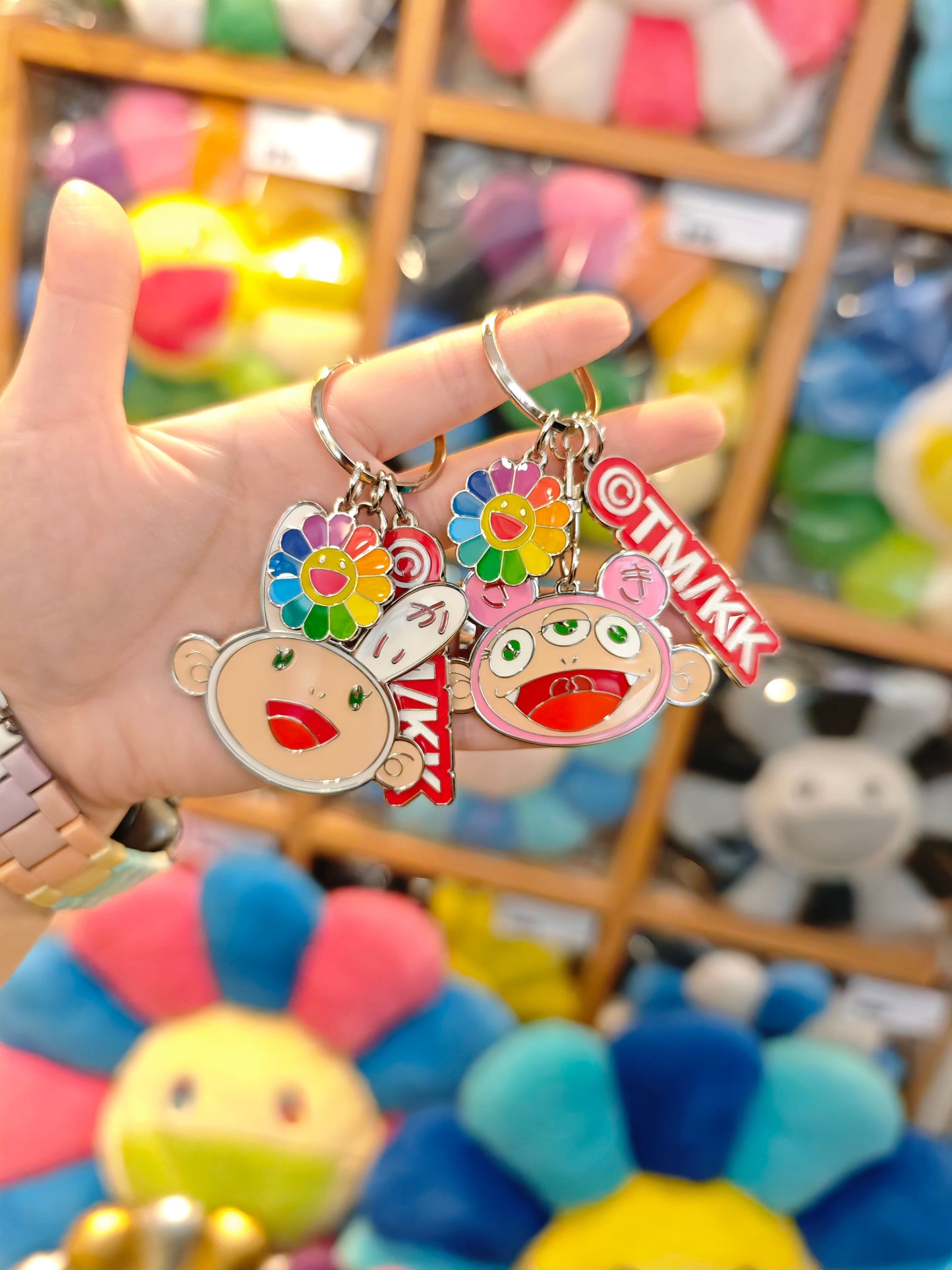 村上隆 Takashi Murakami Metal Keychain (Kaikai / Kiki)