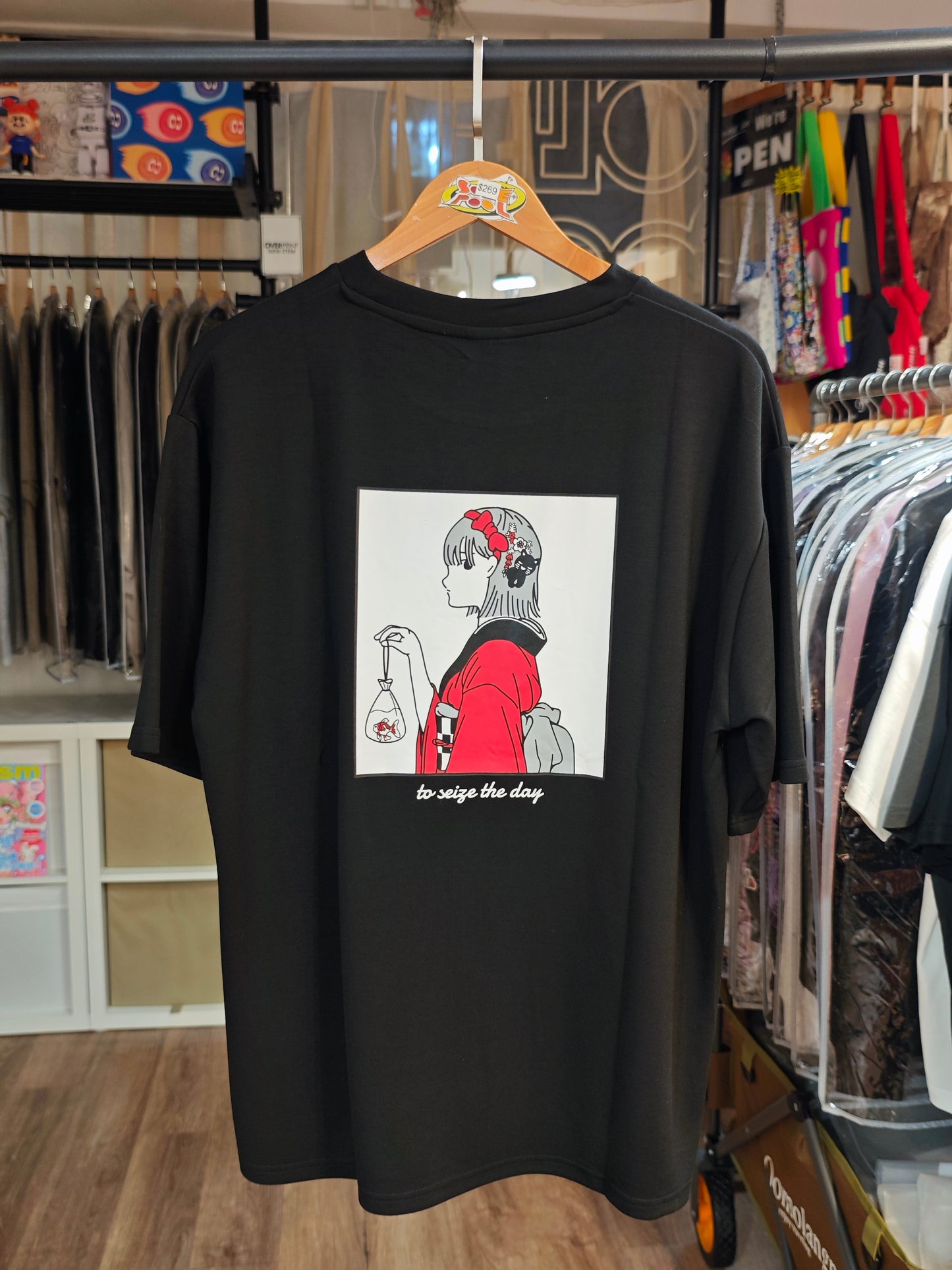 RED CAP GIRL Goldfish Cool Touch T-Shirt