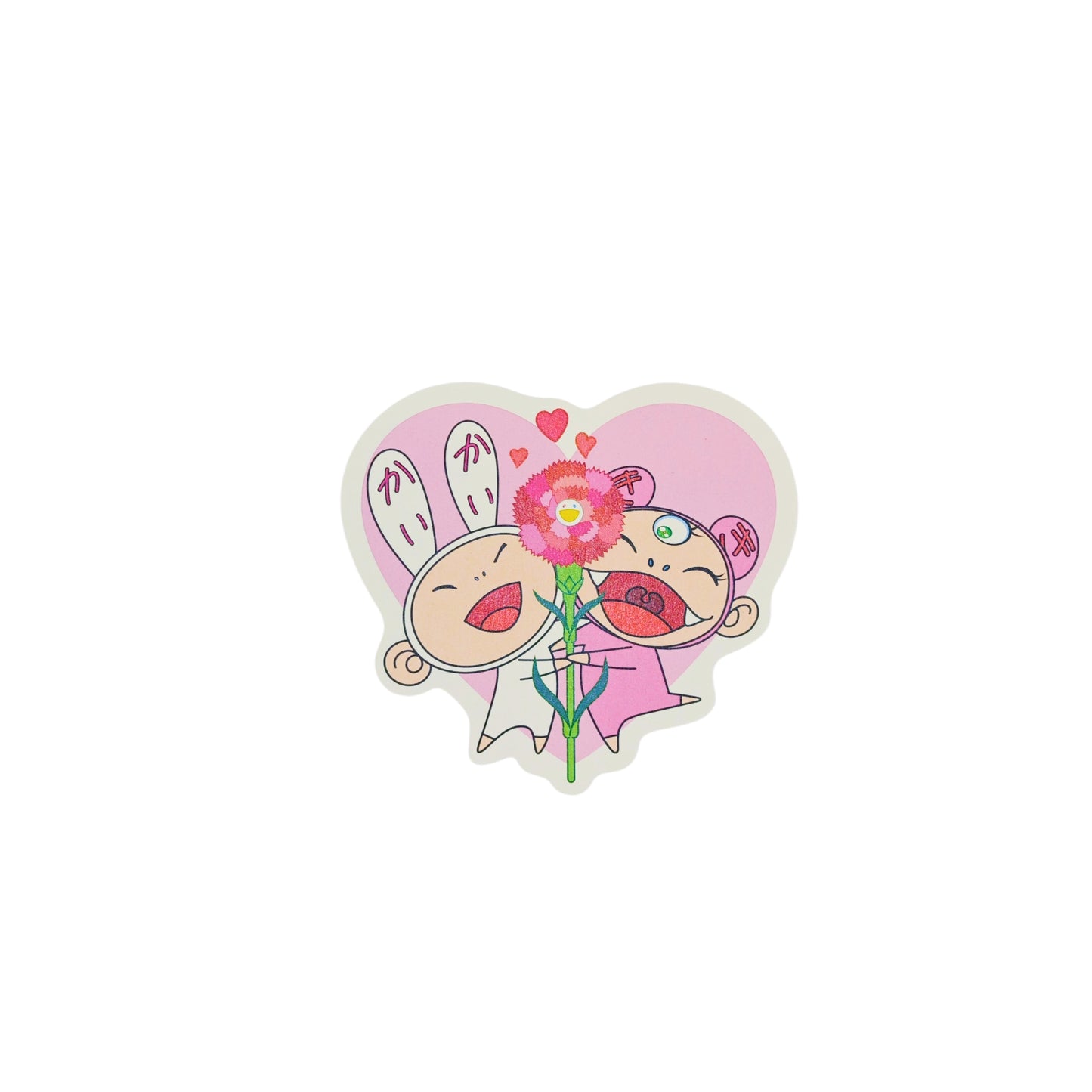 村上隆 Takashi Murakami Kaikai & Kiki with Carnation Post Card