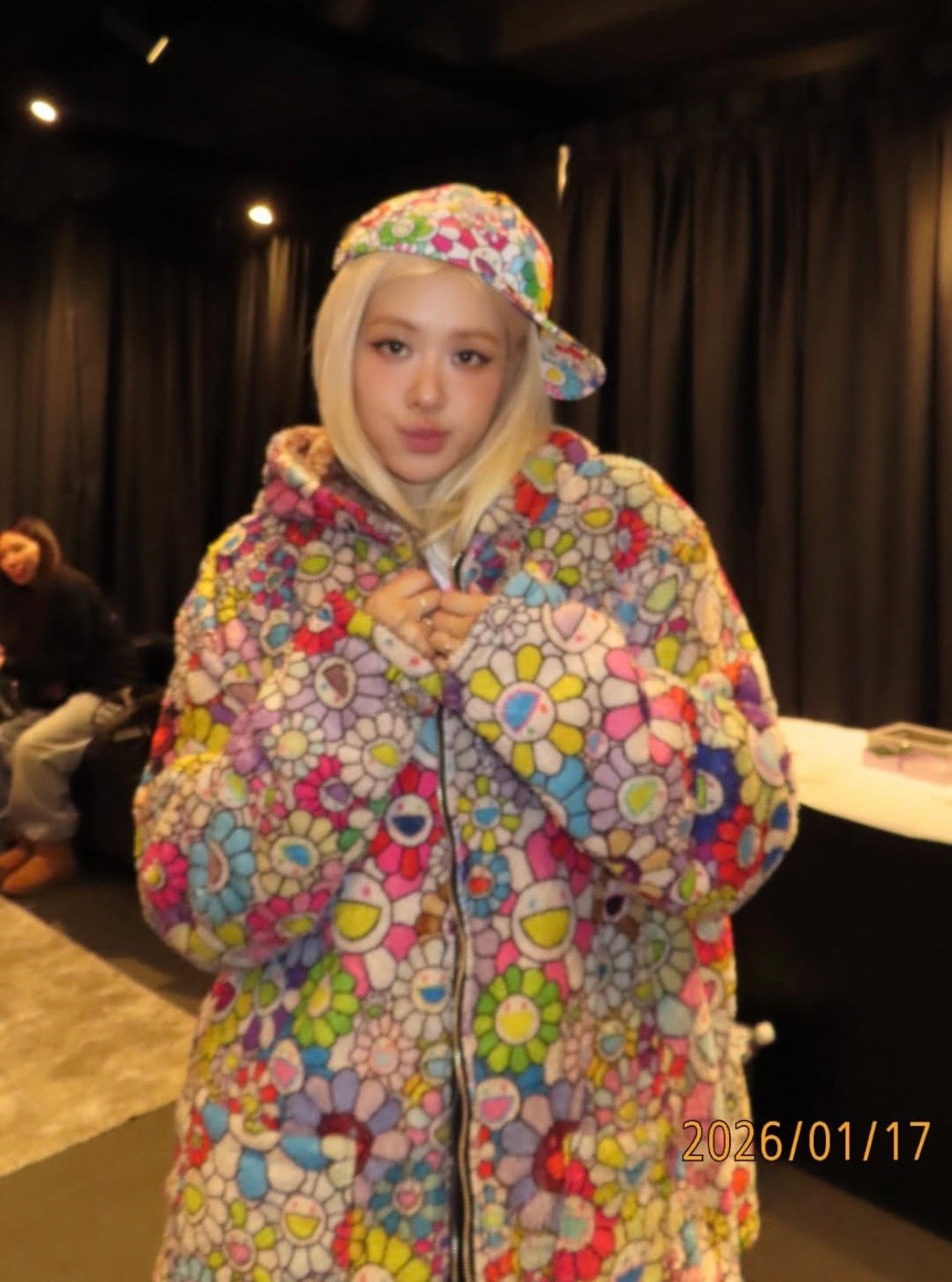 村上隆 Takashi Murakami Reversible Boa Zip Hoodie