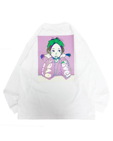 Over print Pop Art Heavy  LS Tee Ver:1 Shibuya 109 Pop Up Limited *AURORA REFLECTOR