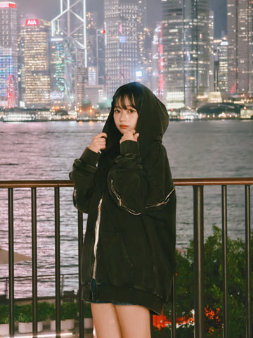 Tsubasa 3D TRAINEE ANGEL WASHED Zip Hoodie (Tsubasa)