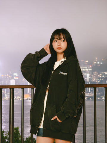 Tsubasa 3D TRAINEE ANGEL WASHED Zip Hoodie (Tsubasa)