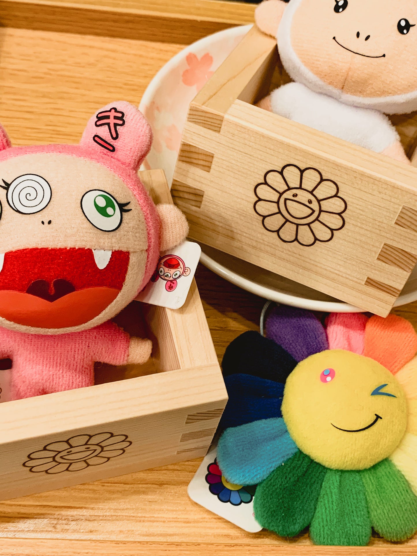 村上隆 Takashi Murakami Kaikai and Kiki Plush Keychain